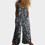 Hildegund | Fließender bedruckter Jumpsuit