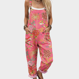 Bequeme bedruckte Latzhose