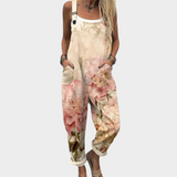 Bequeme bedruckte Latzhose