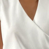 Eleganter einfarbiger Top