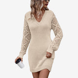 Silvy™ Kleid mit Spitzenärmeln