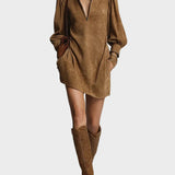 Mini-Kleid mit Stehkragen