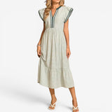 Jessie™ Midi-Kleid mit Streifen