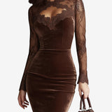 Scaroni™ Midi-Kleid aus Samt